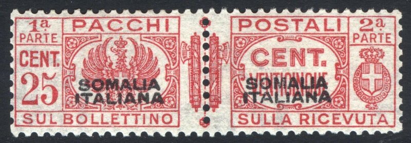 Somalia 1931 25c Red Type I Parcel Post Scott Q42 LMM/MLH Cat $40