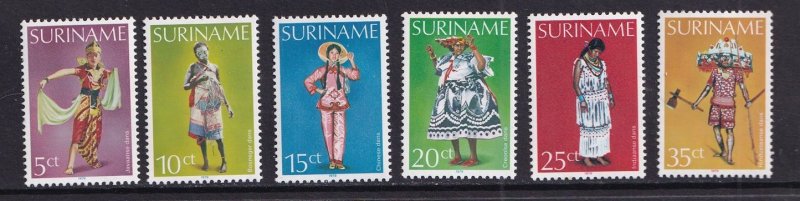 Surinam #524-529 MNH 1979  dancing costumes