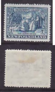 Newfoundland-Sc#217b- id30-unused og hinge remnant 7c Royal patents-1933-