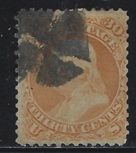 Scott # 71  Lot  D795  30c Franklin  fancy cancel  Used