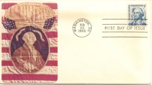 Gerorge Washington 5 cent FDC 2-22-66 !3#