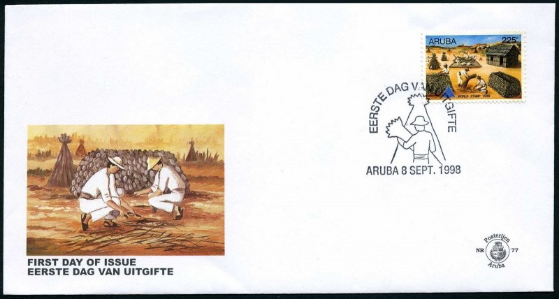 Aruba 166 FDC.Michel 225. World Stamp 1998.