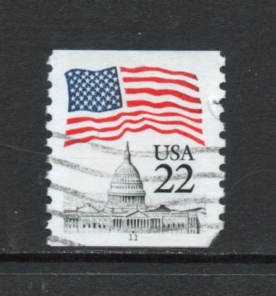 Scott # 2115a used coil single plate # 11 Tagged 17.5 x 21.5