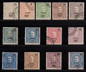 Portugal Colony Nyassa 1898 Sc 13 - 25 VF Used Full Set