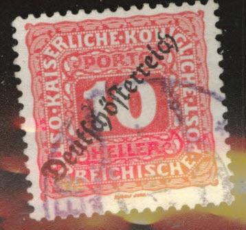 Austria Scott J65 Used 1919 postage due