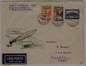 Hungary/Germany Zeppelin cover 28.3.31
