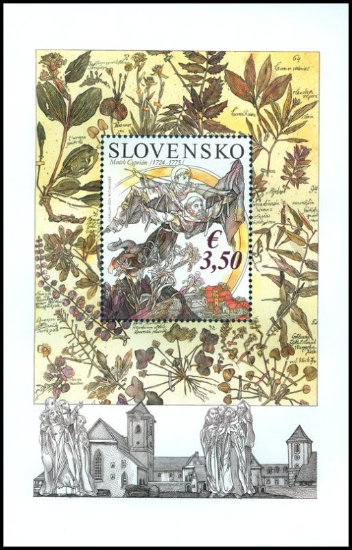 Slovakia 2024 Monk Cyprian block MNH