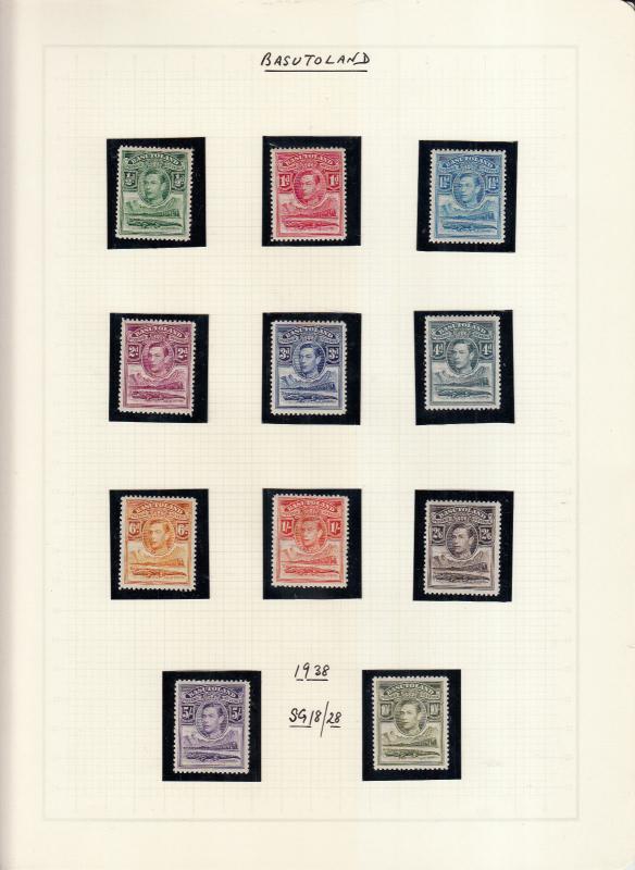 BASUTOLAND 1938 set complete to 10/- MINT