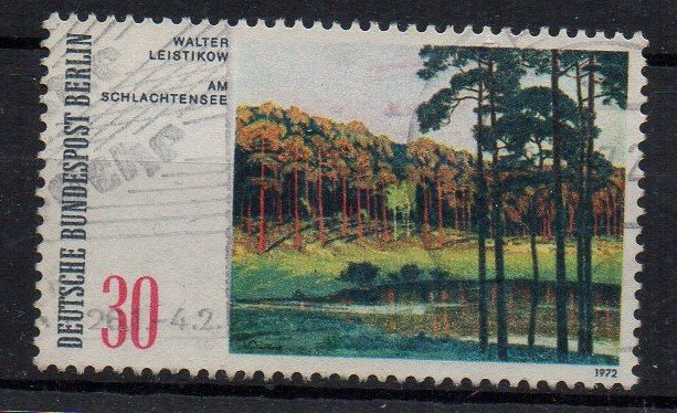 GERMANY - BERLIN - 1972 - AM SCHLACHTENSEE - ART - Used - 30 -