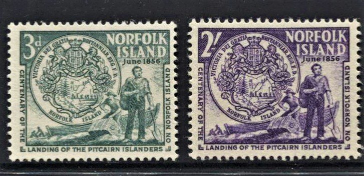 STAMP STATION PERTH Norfolk Island #19-20 Norfolk Seal MNH- CV$4.00
