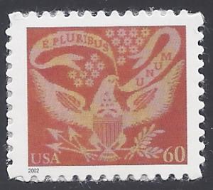 #3646 60c Coverlet Eagle 2002 Mint NH