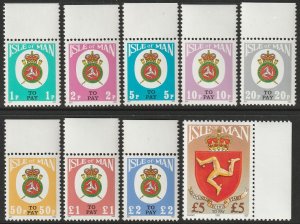 Isle of Man 1982 Sc J17-25 postage due set MNH** margin singles