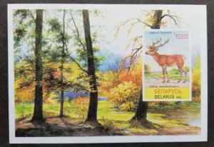 Belarus Nature Protection Red Deer 1995 Wildlife Fauna Animal (ms) MNH *imperf