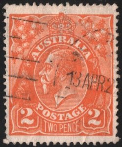 Australia SC#27 2d King George V (1920) Used