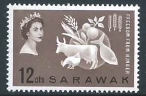 Sarawak 1963 Sc#212 FREEDOM FROM HUNGER-FAUNA-FOOD Single MNH