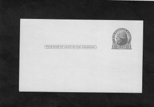 UX27 Jefferson, unused postal card