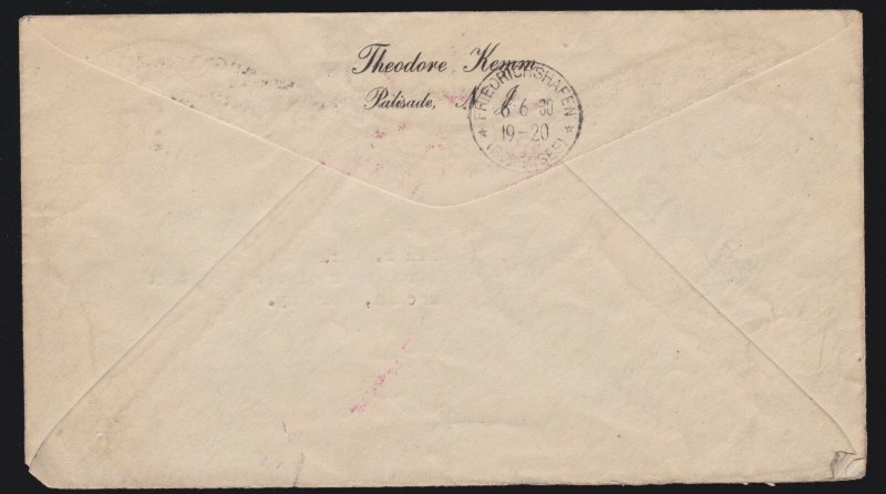 US C14 $1.30 Graf Zeppelin on Flown Cover VF-XF SCV $400