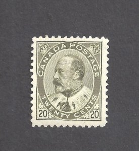 Canada # 94 VF MINT NH 20c OLIVE-GREEN QUEEN VICTORIA NUMERAL ISSUE BS28303