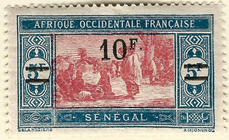 Senegal Sc #136 F-VF Mint OG hr French Colonies are Hot!