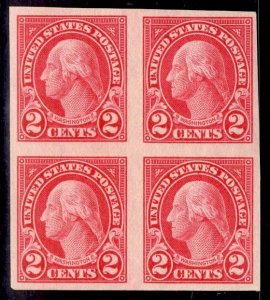 US Stamp #577 Block of 4 2c Washington MINT NH SSCV $12