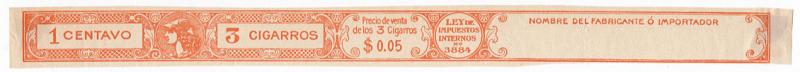 (I.B) Argentina Revenue : Tobacco Duty 1c (three cigars)