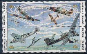 [62868] Marshall Islands 1990 World War II Battle of Britain Aircraft MNH