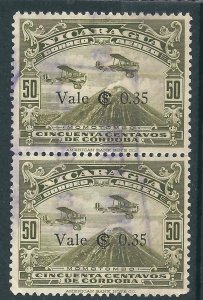 Nicaragua C27 Pair Used VF 1932 SCV$70.00