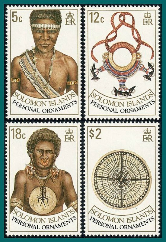 Solomon Islands 1990 Personal Ornaments, MNH #657-660,SG666-SG669