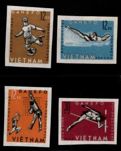 North Viet Nam Scott 276-279 NGAI Imperforate set