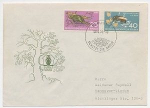 Cover / Postmark Germany / DDR 1959 Bee - Beaver - Owl