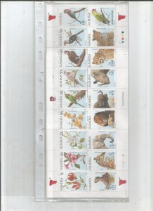 NAMIBIA - 1997 - Animals & Plants - Perf 18v Booklet- Mint Self Adh Never Hinged