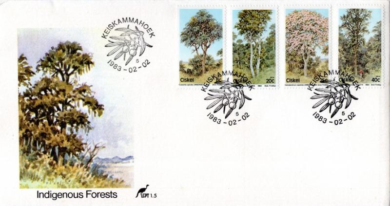 Ciskei - 1983 Indigenous Trees FDC SG 34-37