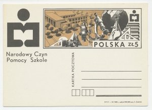 Postal stationery Poland 1985 Photo camera - Mathematics - Science