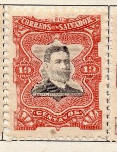 El Salvador 1910 Figueroa  Issue Fine Mint Hinged 19c. 141244