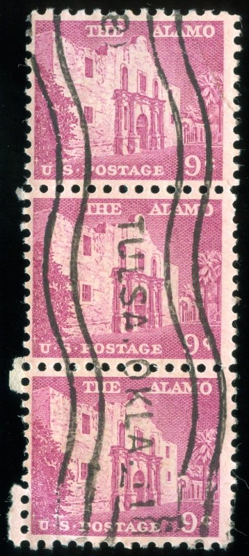 US Scott 1043 Strip of 3 Used NH