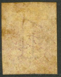 TASMANIA AUSTRALIA STATES 1857-69 1d Carmine QV Sc 11 MH