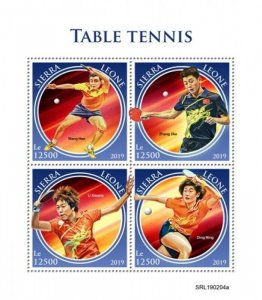 Sierra Leone - 2019 Table Tennis - 4 Stamp Sheet - SRL190204a