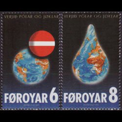 FAROE IS. 2009 - Scott# 508-9 Global Warming Set of 2 NH