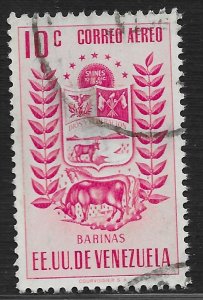 Venezuela #C519 10c Arms of Barinas, Cow and Horse