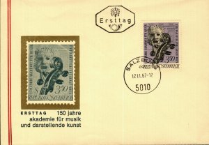 Austria #805 unaddressed cacheted FDC