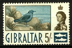 Gibraltar 1960 QEII 5/- SG171 Mint Stamp