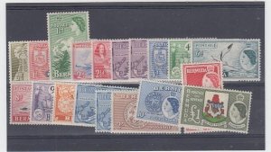 BERMUDA # 143-162 VF-MLH QE 11 ISSUES CAT VALUE $95 US