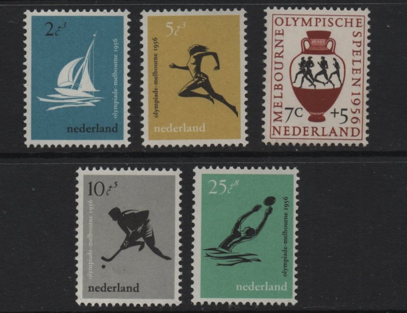 Netherlands  #B296-B300  MNH  1956 Olympic Games Melbourne