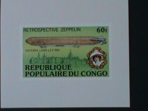 ​CONGO- RETROSPECTIVE ZEPPPELIN PROF SHEET MNH  S/S VF WE SHIP TO WORLDWIDE