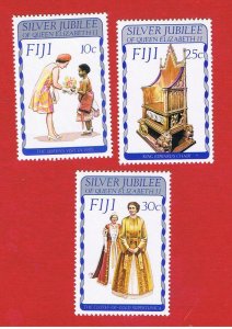 Fiji #371-373  MNH OG   Silver Jubilee   Free S/H