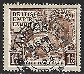 Great Britain # 186 - British Lion & King George V - used....{Blw1}