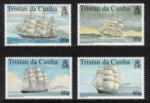 TRISTAN DA CUNHA 1999 Sailing Ships; Scott 628-31, SG 647-50; MNH