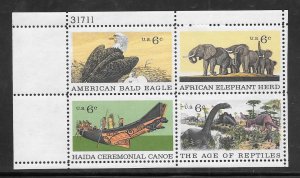 #1387-90 MNH Plate Block