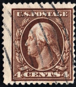 SC#377 4¢ Washington (1911) Used