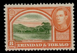TRINIDAD & TOBAGO GVI SG251, 8c sage-green & vermilion, M MINT. 